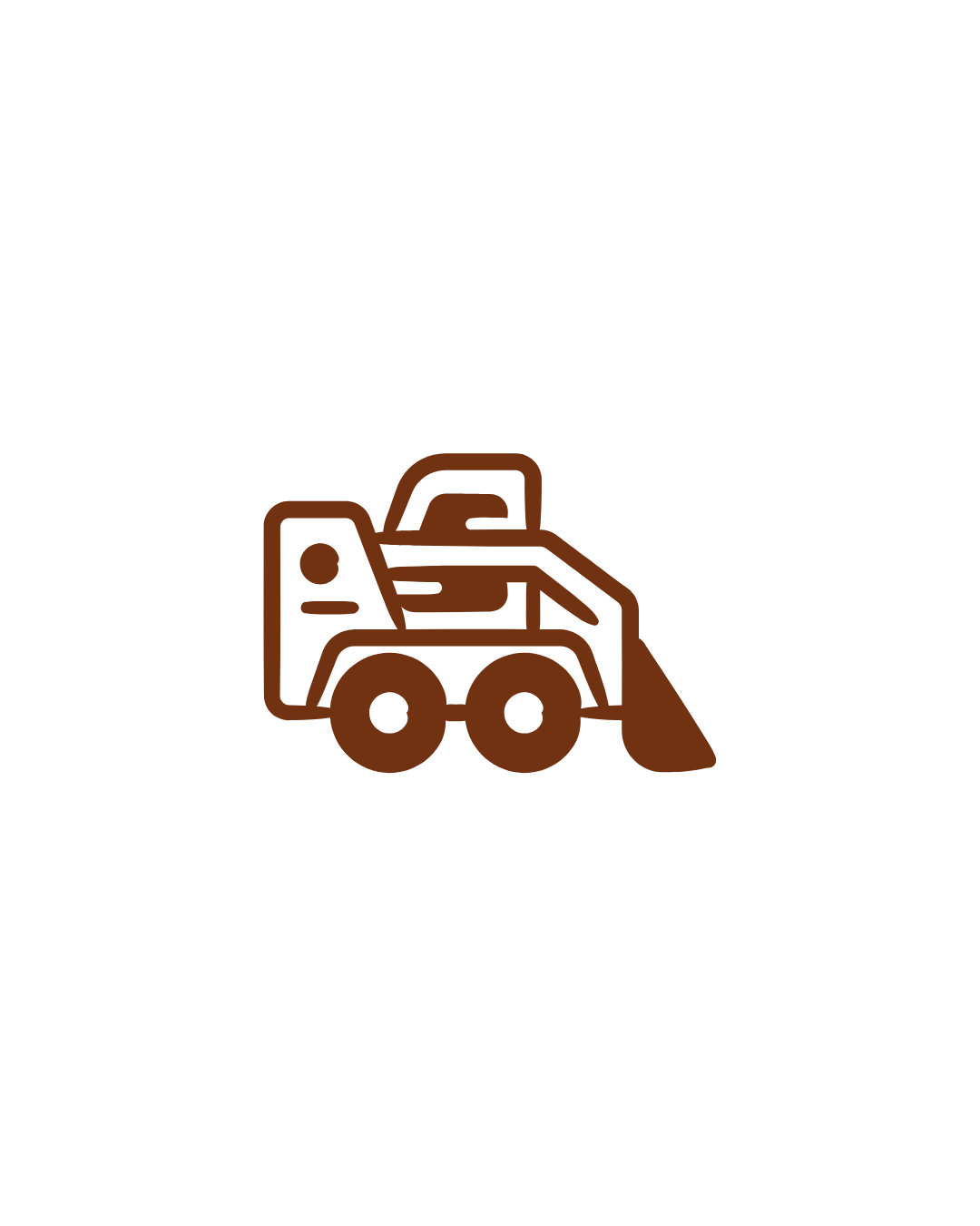 stand on compact loader icon